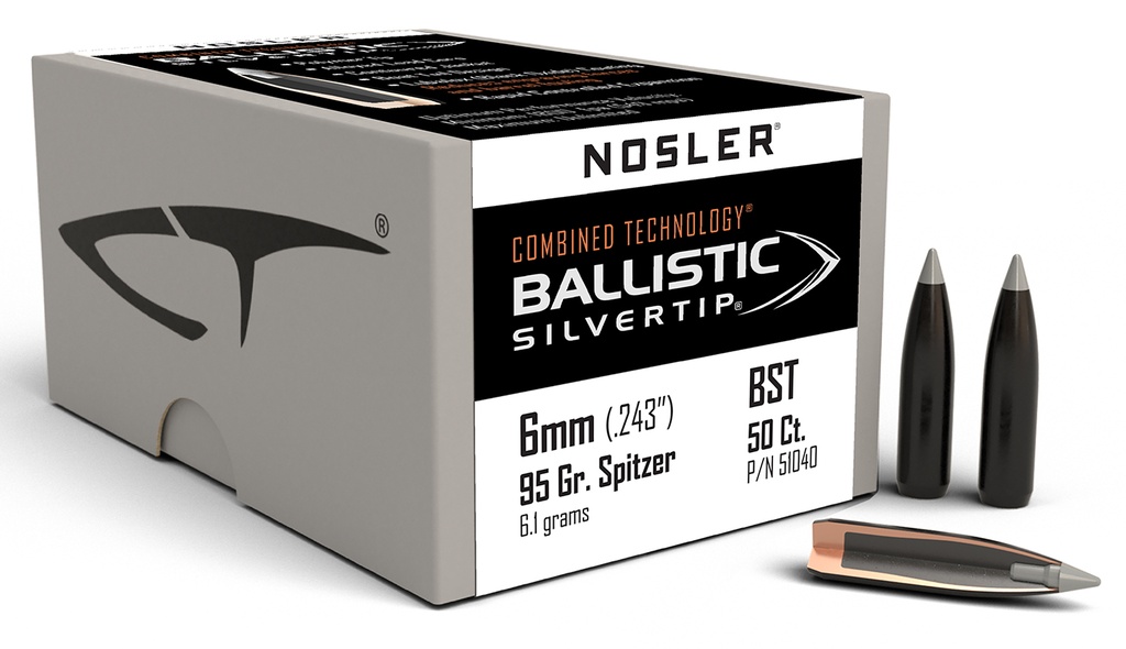 NOSLER 6MM 95GR BTS 50/3