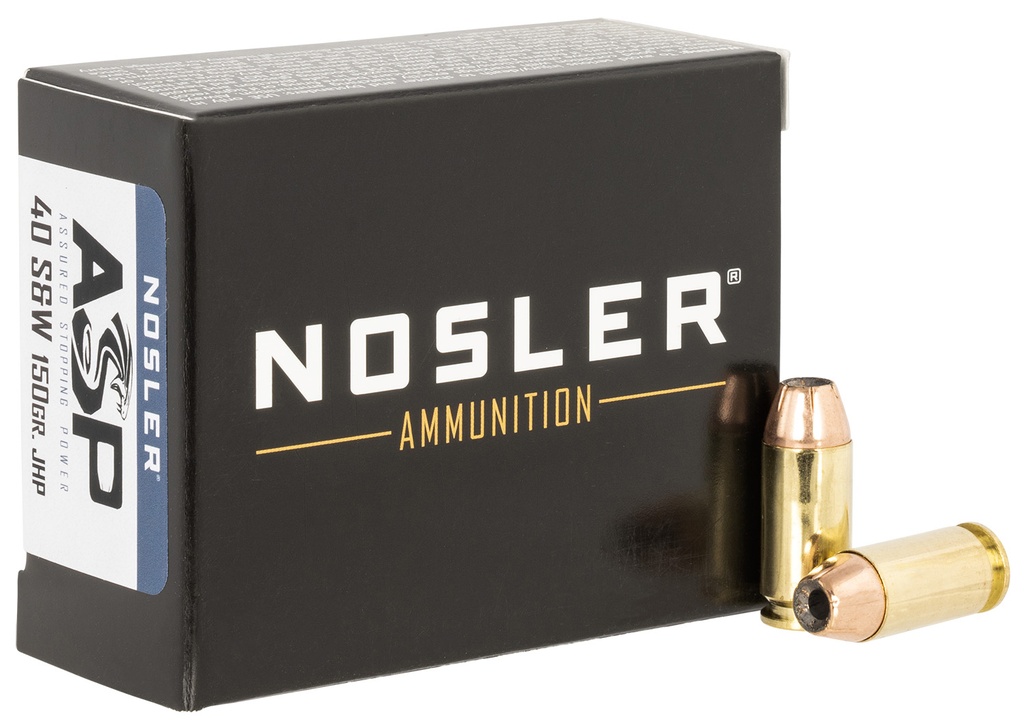 NOSLER AMMO 40SW 150GR JHP ASP 20/20
