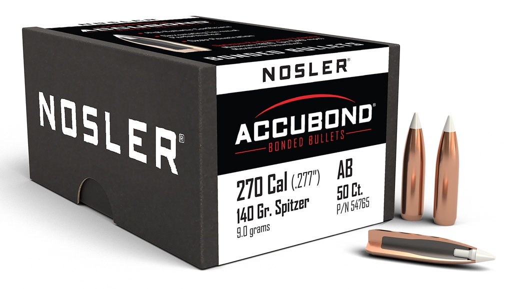 NOSLER 270CAL 140GR AB 50/3