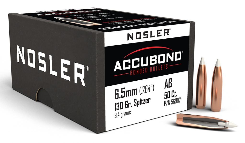 NOSLER 6.5MM 130GR AB 50/3