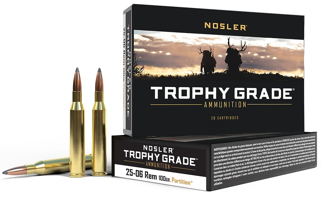 NOSLER AMMO 25-06 100GR PTN 20/10
