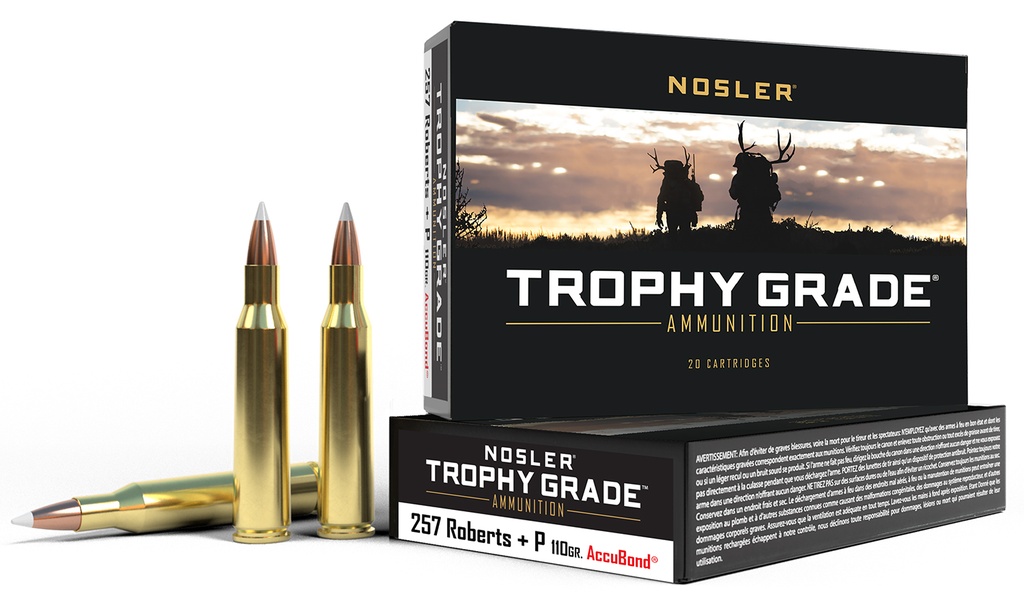 NOSLER AMMO 257ROB +P 110GR AB 20/10
