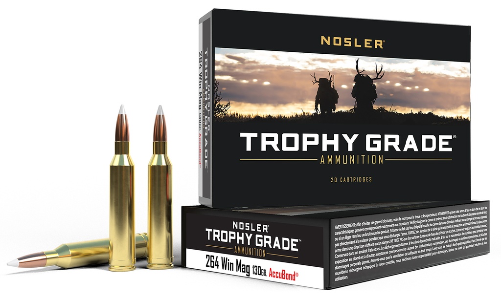 NOSLER AMMO 264WIN 130GR AB 20/10