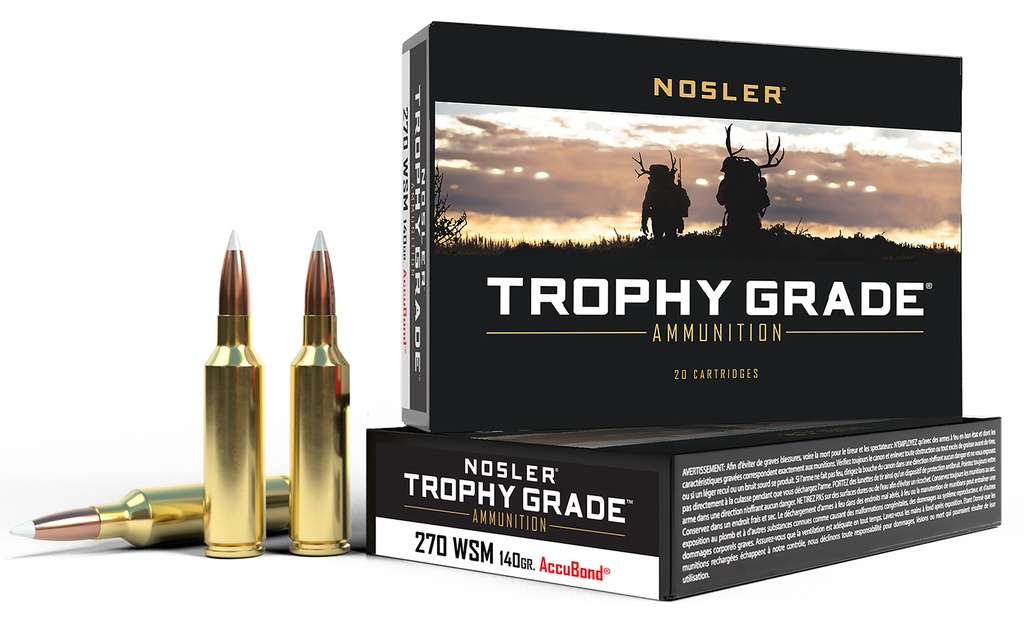 NOSLER AMMO 270WSM 140GR AB 20/10