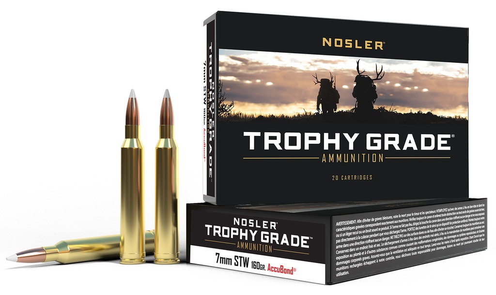 NOSLER AMMO 7MMSTW 160GR AB 20/10