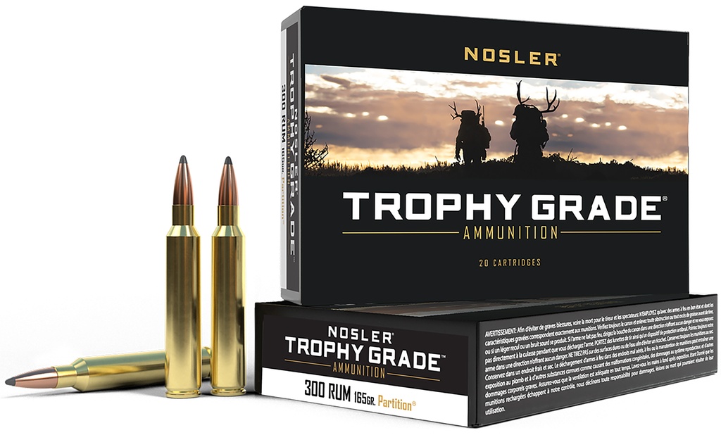 NOSLER AMMO 300RUM 165GR PTN 20/10