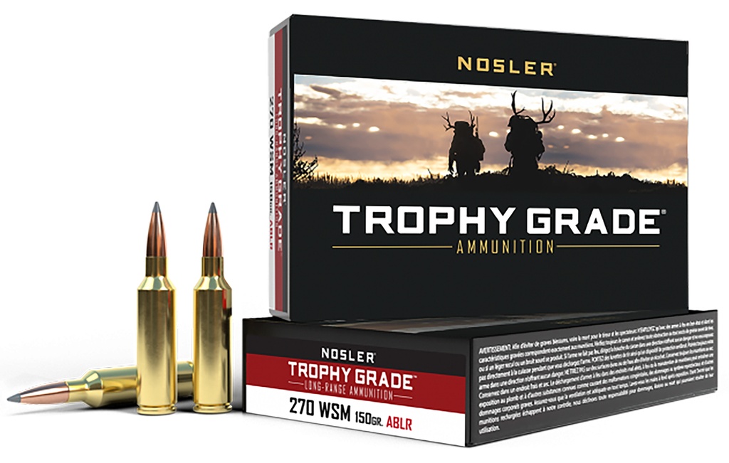 NOSLER AMMO 270WSM 150GR ABLR 20/10