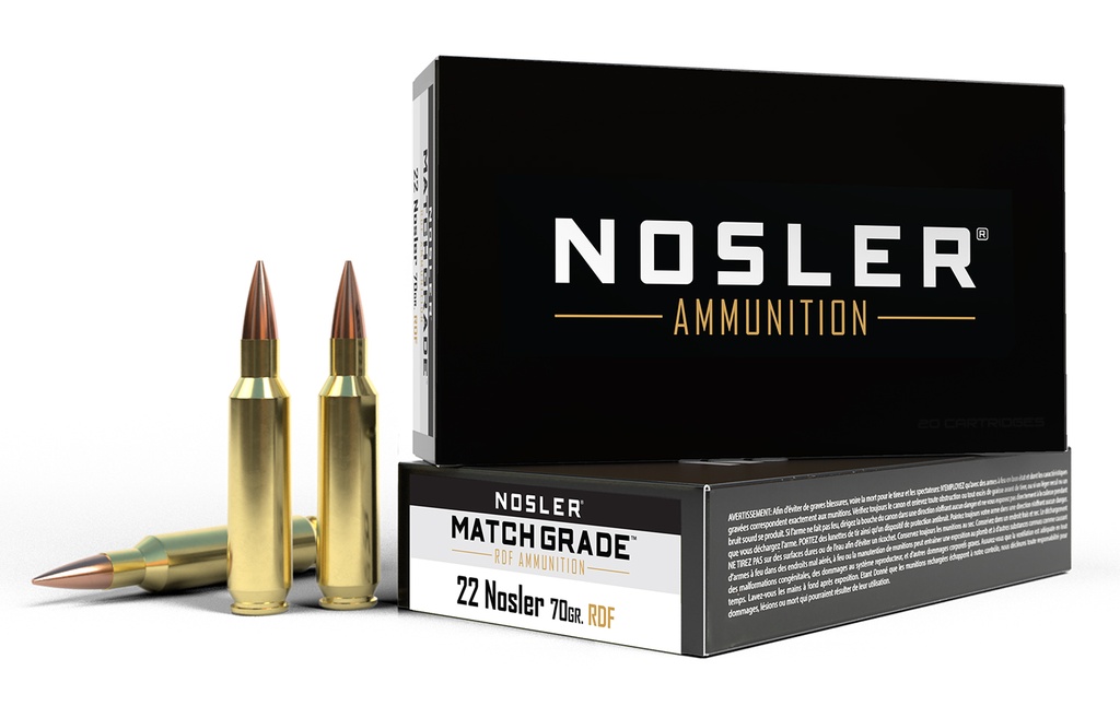 NOSLER AMMO 22NOS 70GR MATCH HPBT 20/10