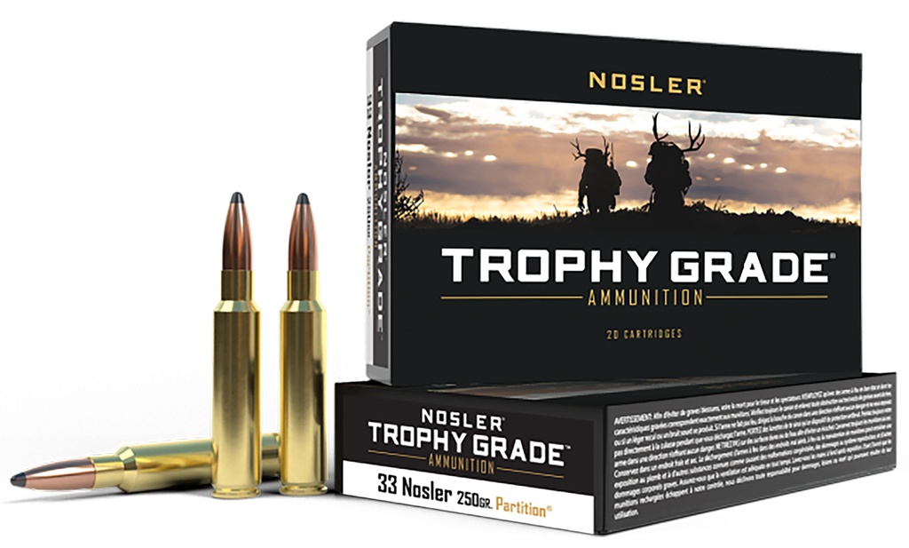 NOSLER AMMO 33NOS 250GR PTN 20/10