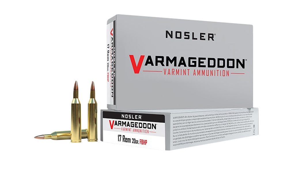 NOSLER AMMO 17REM 20GR VGN FBHP 20/10