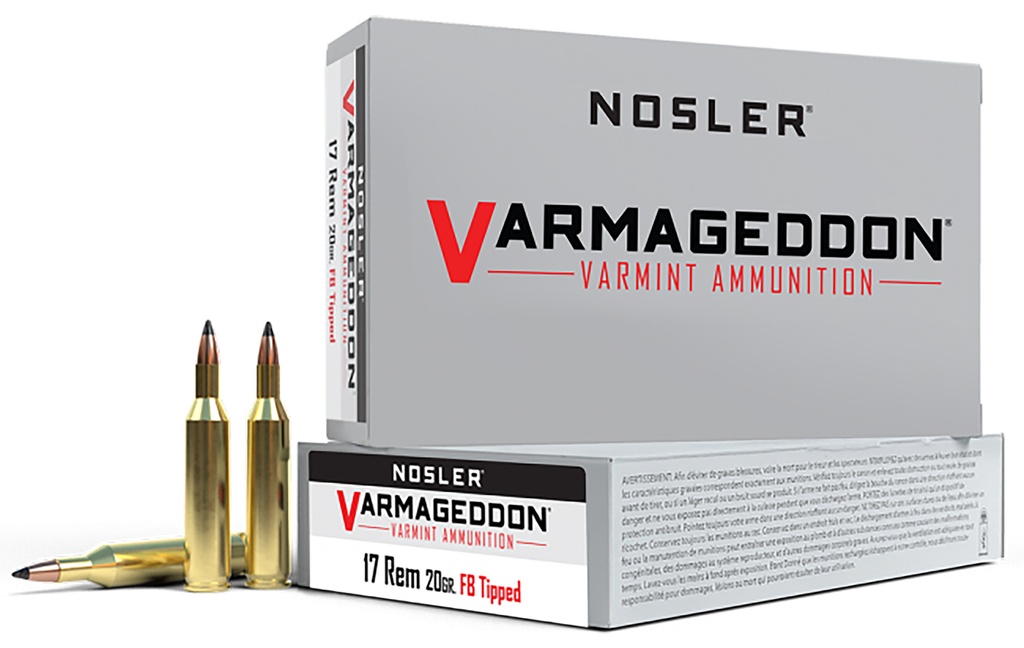 NOSLER AMMO 17REM 20GR VGN FBSP 20/20