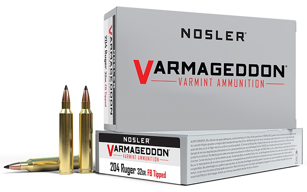 NOSLER AMMO 204RUG 32GR VGN FBSP 20/20