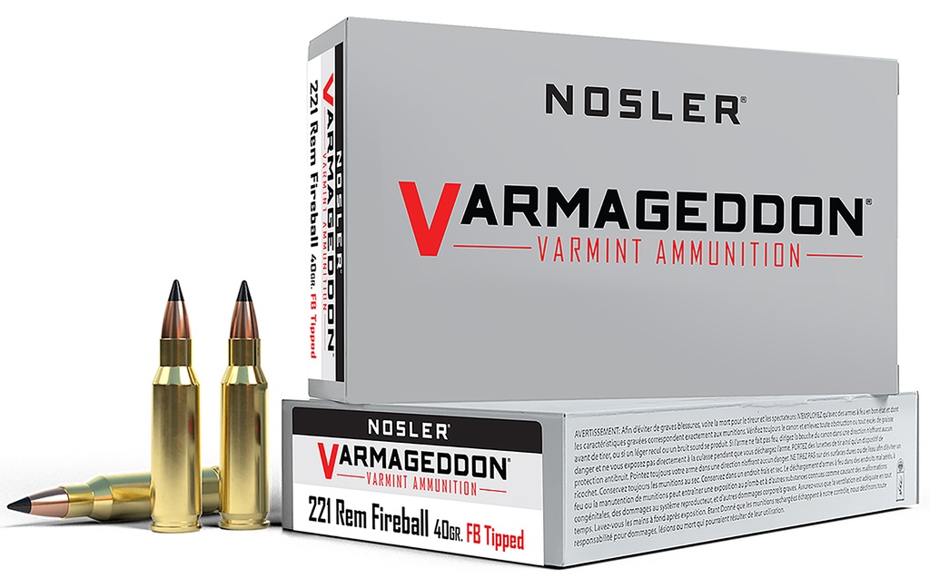 NOSLER AMMO 221FIRE 40GR VGN FBSP 20/20
