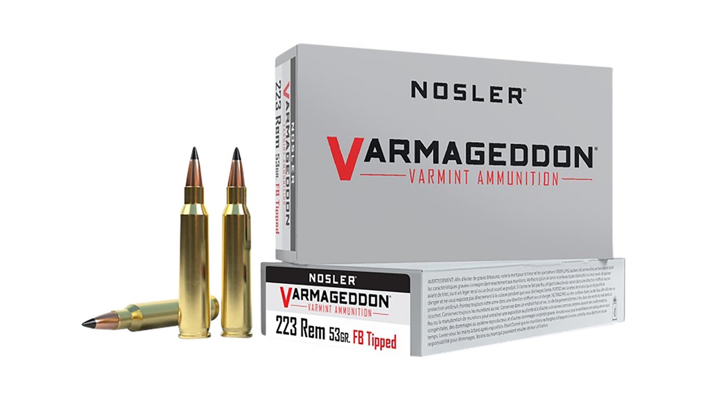 NOSLER AMMO 223REM 53GR VGN FBT 20/20