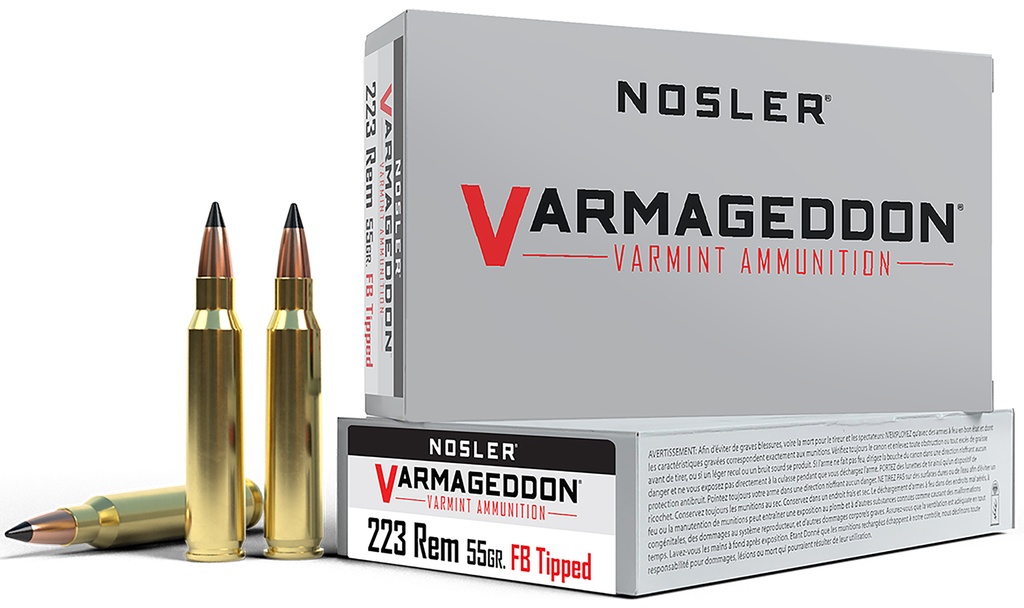 NOSLER AMMO 223REM 55GR VGN FBSP 20/20