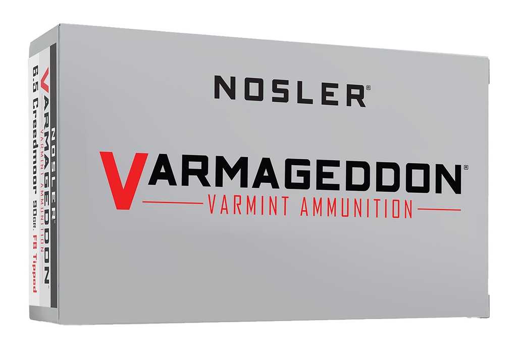 NOSLER AMMO 6.5CREED 90GR VGN FBT 20/10