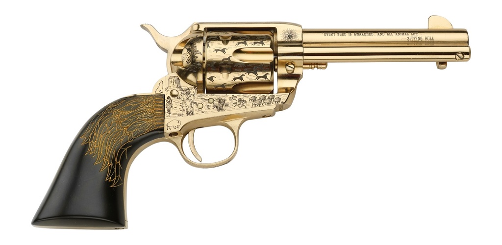 PIETTA KEEPER OF PLAINS 357MAG 4.75 GOLD ENGRAV