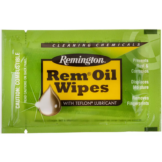 REMINGTON OIL WIPES 6X8 CASE OF 100 WIPES