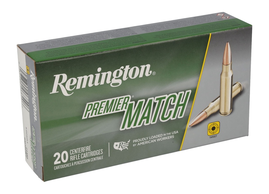 REMINGTON PREMIER MATCH 308WIN 168GR BTHP 20/10