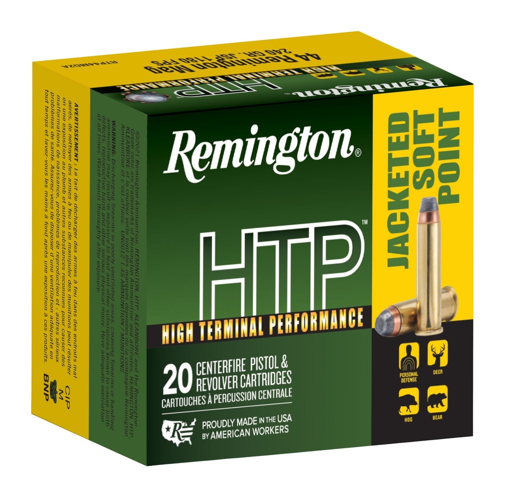 REMINGTON HTP 44 REM MAG 240RD JSP 20/25