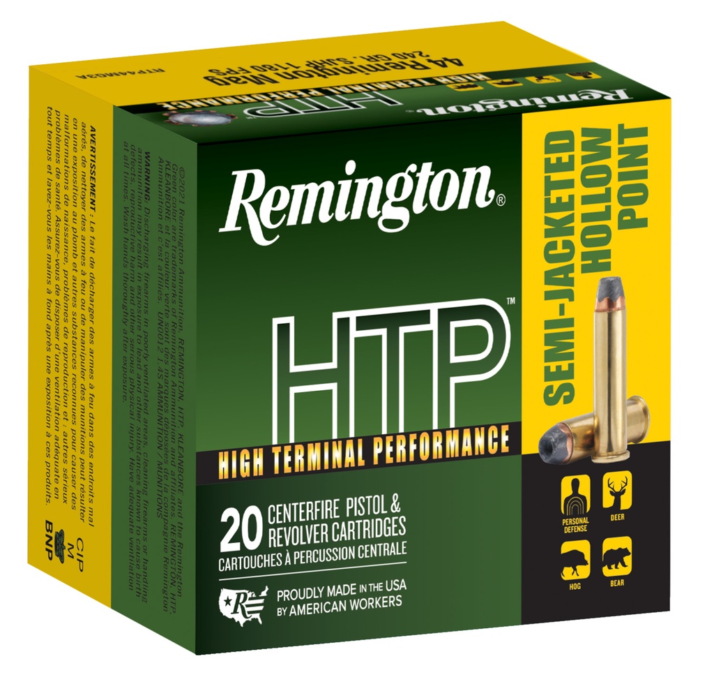 REMINGTON HTP 44 REM MAG 240RD SJHP 20/25