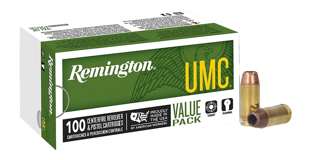 REMINGTON UMC 40SW 180GR JHP VALUE PACK 100/6