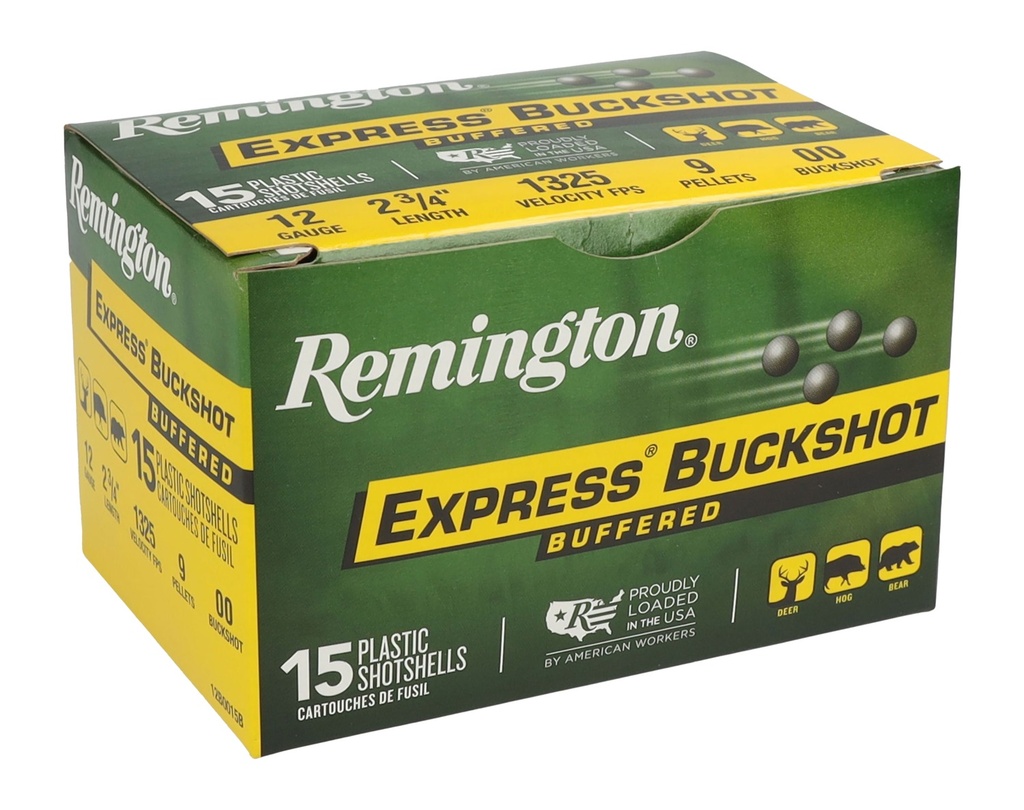 REMINGTON EXPRESS 12GA 2.75 00BUCK 9PEL 15/5