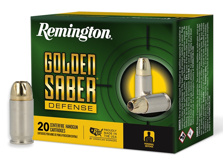 REMINGTON GOLDEN SABER DEFENSE 380ACP 102GR BJHP 20/25