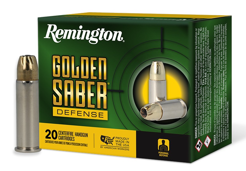 REMINGTON GOLDEN SABER DEFENSE 38SPL+P 125GR BJHP 20/25