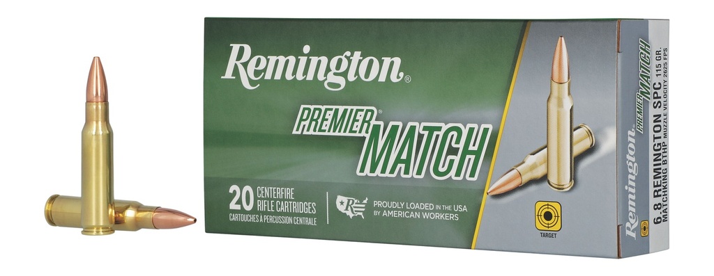 REMINGTON 27676 6.8SPC 115GR MATCHKING BTHP 20/10
