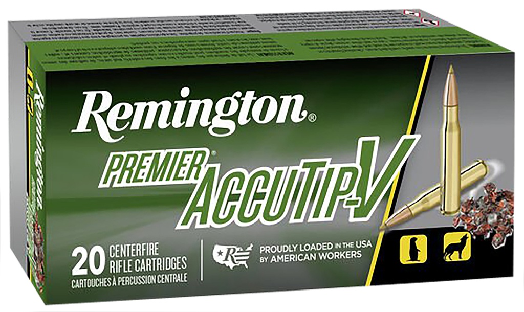 REMINGTON PREMIER ACCUTIP-V 222REM 50GR BT 20/10