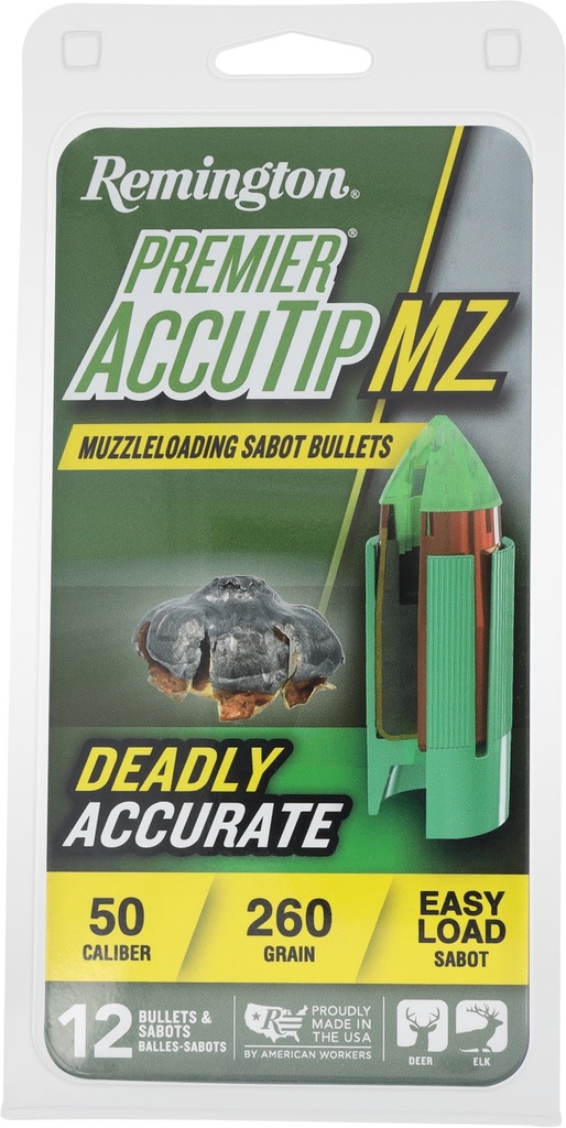REMINGTON ACCUTIP MZ 50CAL 260GR SABOT 12RD