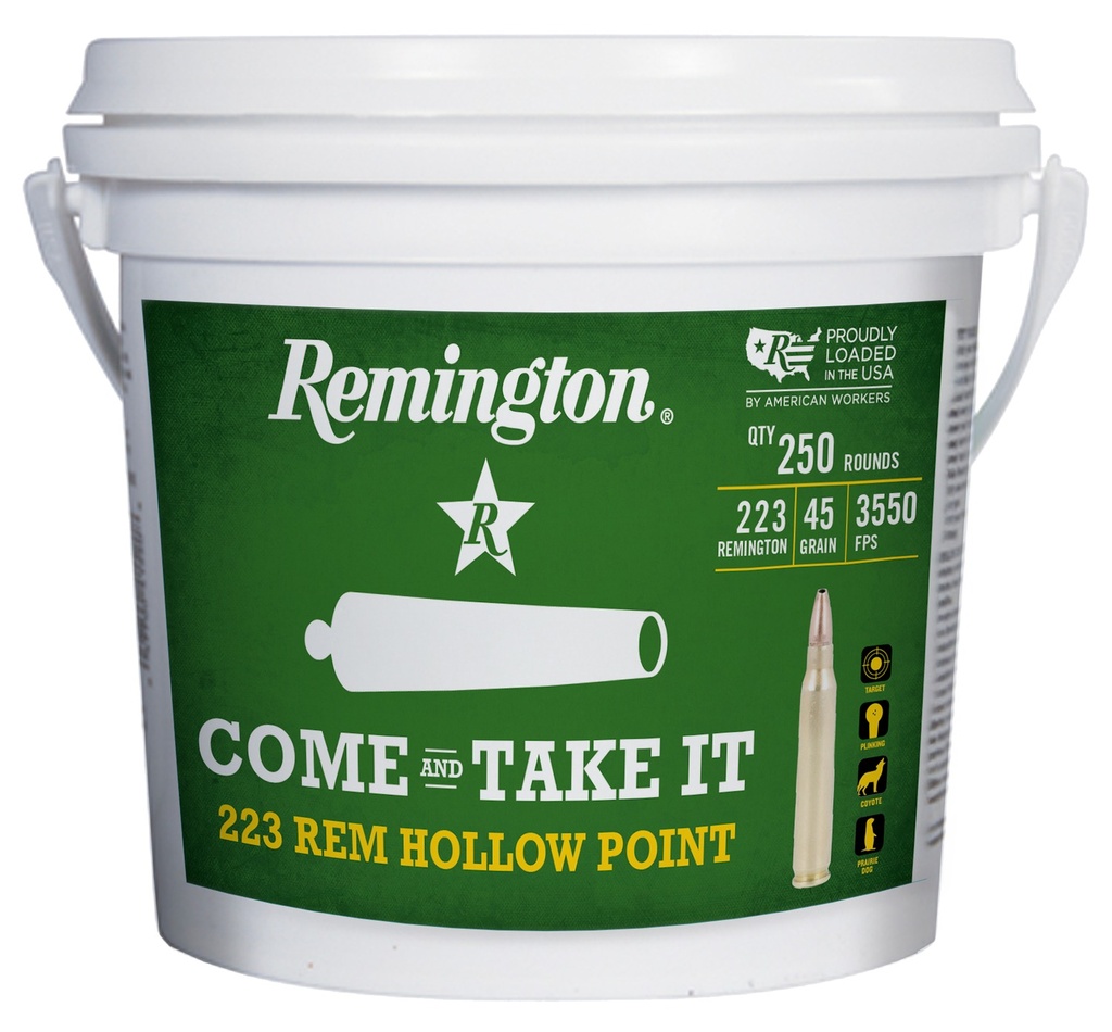 REMINGTON CATI BUCKET 223REM 45GR JHP 250/4
