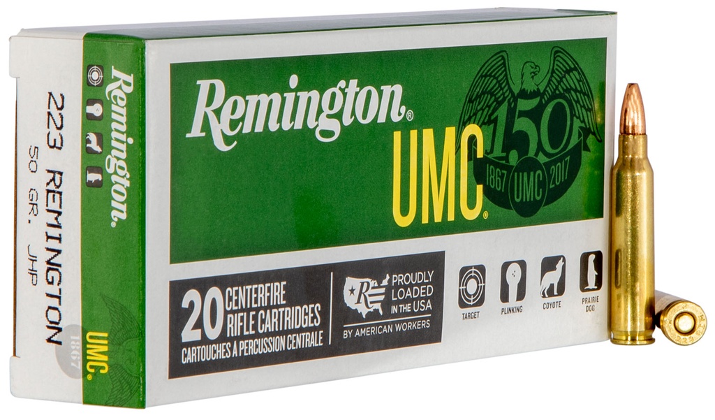 REMINGTON UMC 223REM 50GR JHP 20/10
