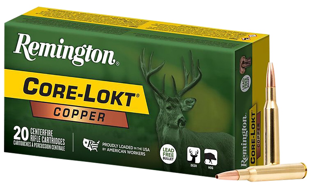 REMINGTON CORE LOKT 243WIN 85GR COPPER HP 20/10