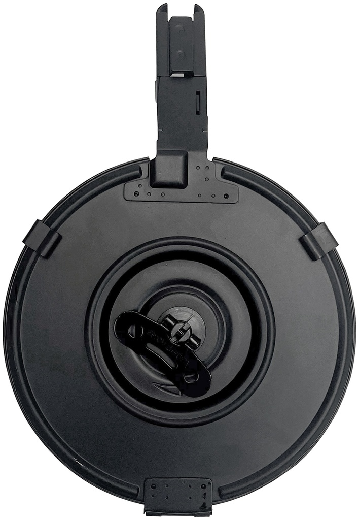 RED WHITE & BLUE DRUM MAG AR15 BLACK STEEL 7.62X39MM 75RD