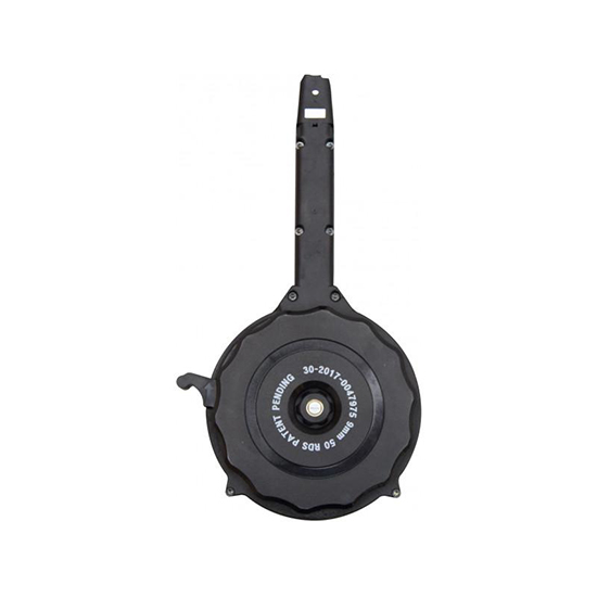 RED WHITE & BLUE DRUM MAG GLOCK 9MM 50RD BLACK POLYMER (20)