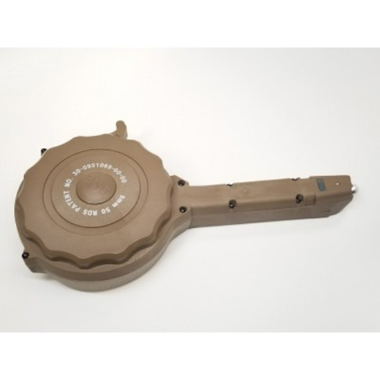RED WHITE & BLUE DRUM MAG GLOCK 9MM 50RD TAN POLYMER (20)
