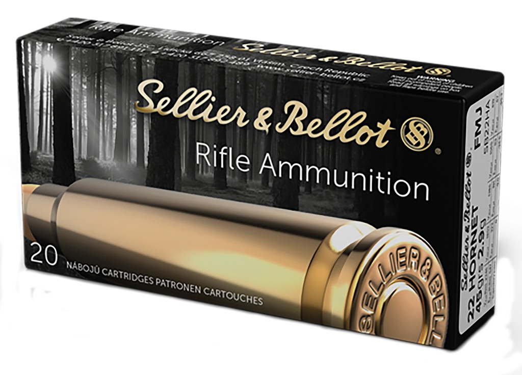 SELLIER & BELLOT 22HORN 45GR FMJ 20/90