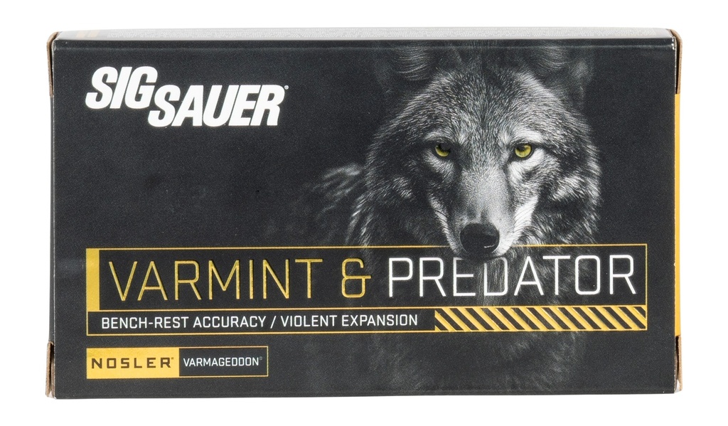 SIG SAUER AMMO 223 REM 40GR VARMINT & PREDATOR 20RD