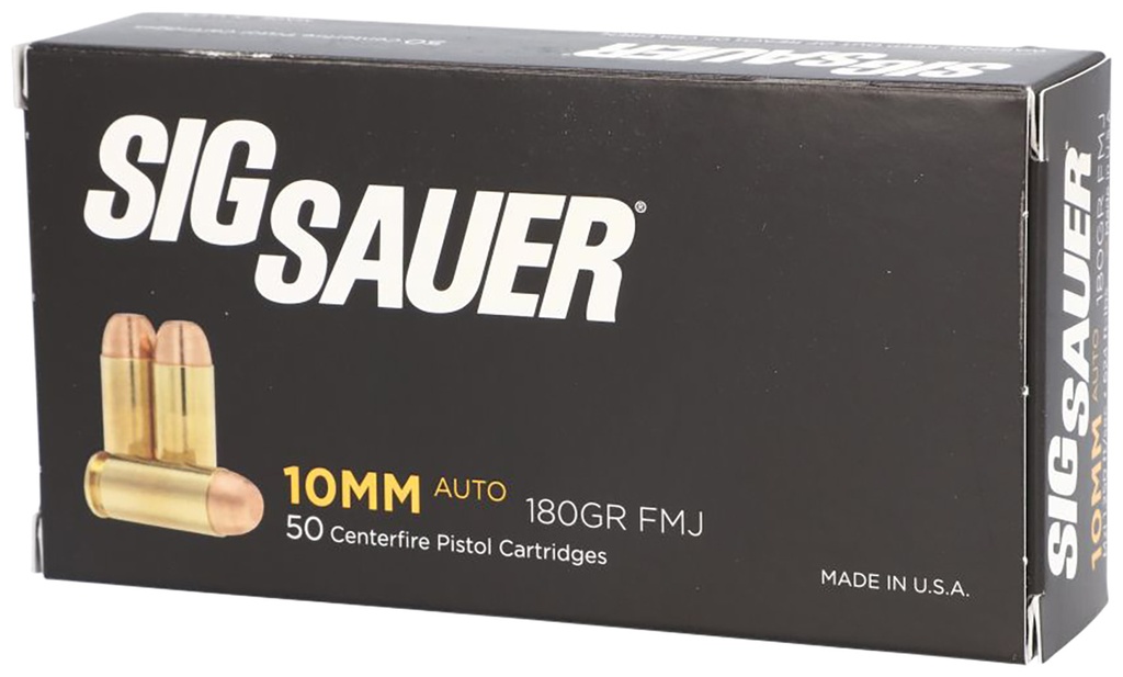 SIG SAUER AMMO 10MM 180GR ELITE BALL FMJ 50/20