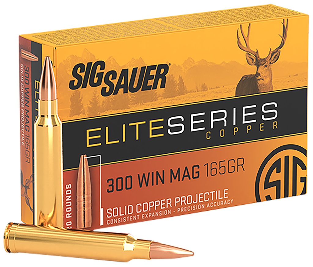 SIG SAUER AMMO 300WIN 165GR ELITE HUNTING HT 20/10