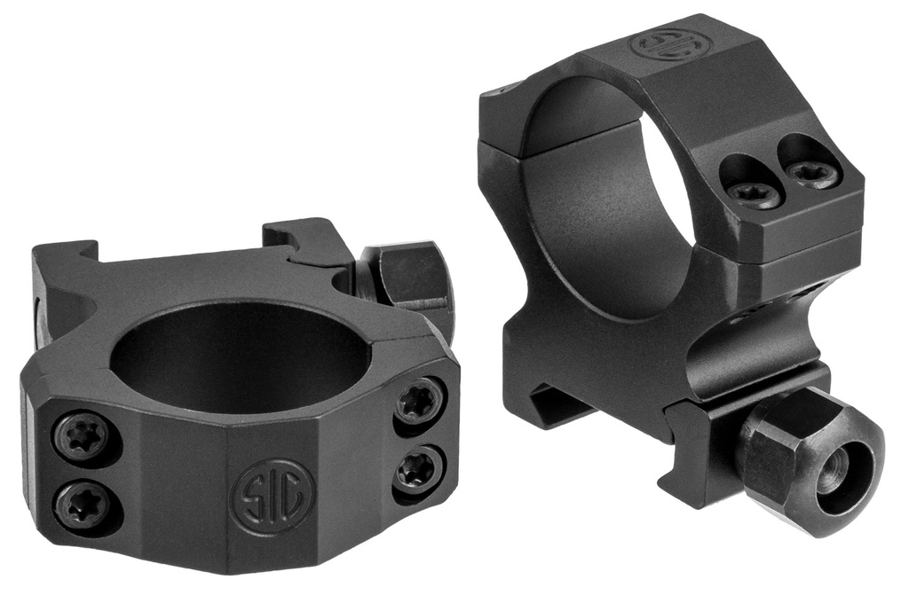 SIG SAUER ALPHA1 1 MED RINGS ALUM MATTE BLK