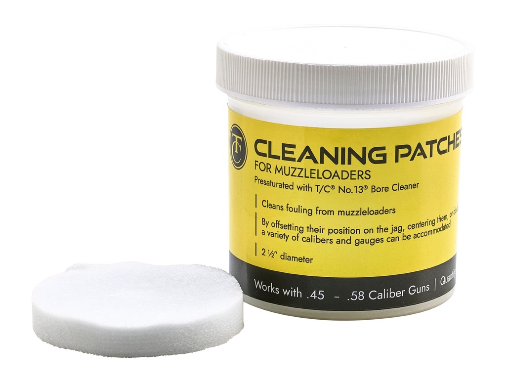 TC ARMS PRESATURATED CLEANING PATCHES N.13 BORE 100CT