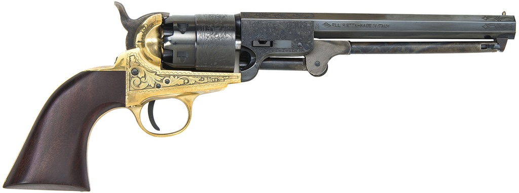 TRADITIONS 1851 NAVY 44CAL 7 3/8 BRASS ENGRV WALNU