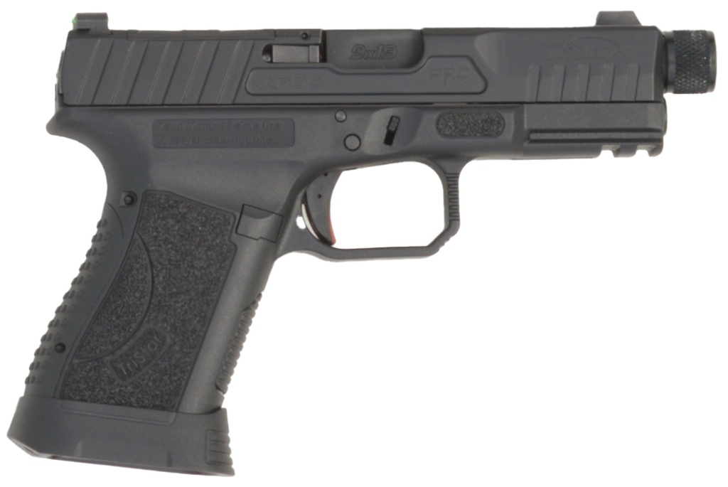 TRISTAR APOC PRO 9MM 4 BLK THRD BBL OPTIC CUT