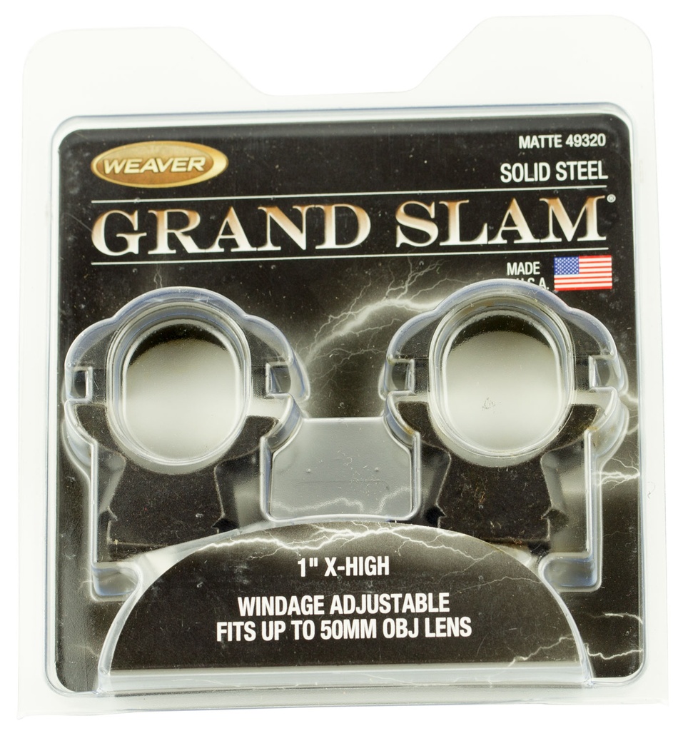 WEAVER 1 X-HIGH MATTE RING GRAND SLAM