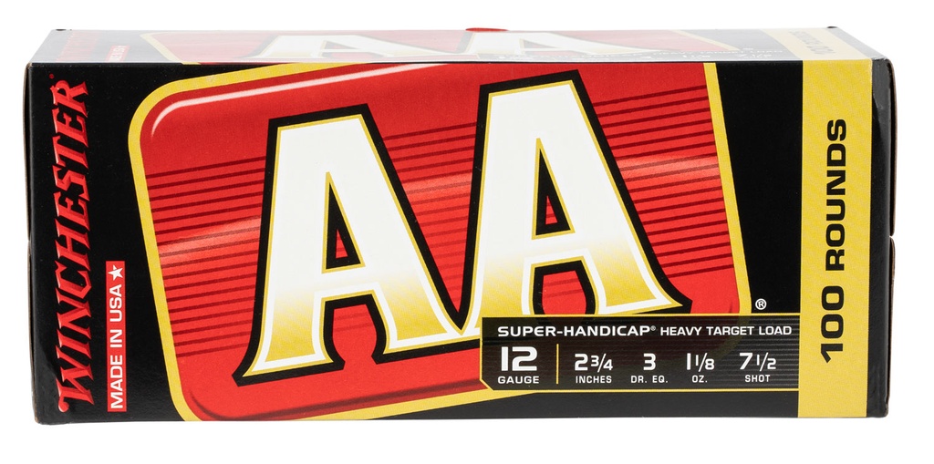 WINCHESTER AMMO AA SUPER HANDICAP 12GA 1-1/8OZ #7.5 100/2