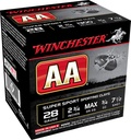 WINCHESTER AMMO AA SUPER SPORT VP 28GA 3/4OZ #7.5 100/5