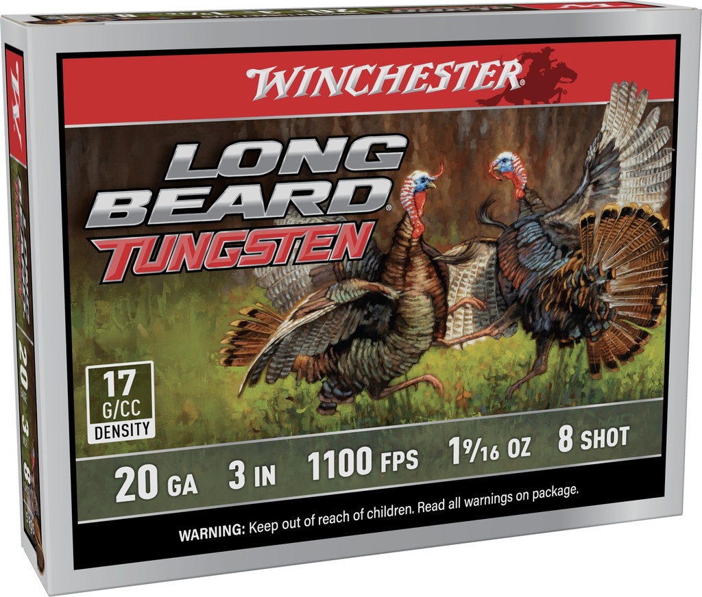 WINCHESTER AMMO LONG BEARD TS17 TKY 20GA 3 1-9/16OZ #8 5/10